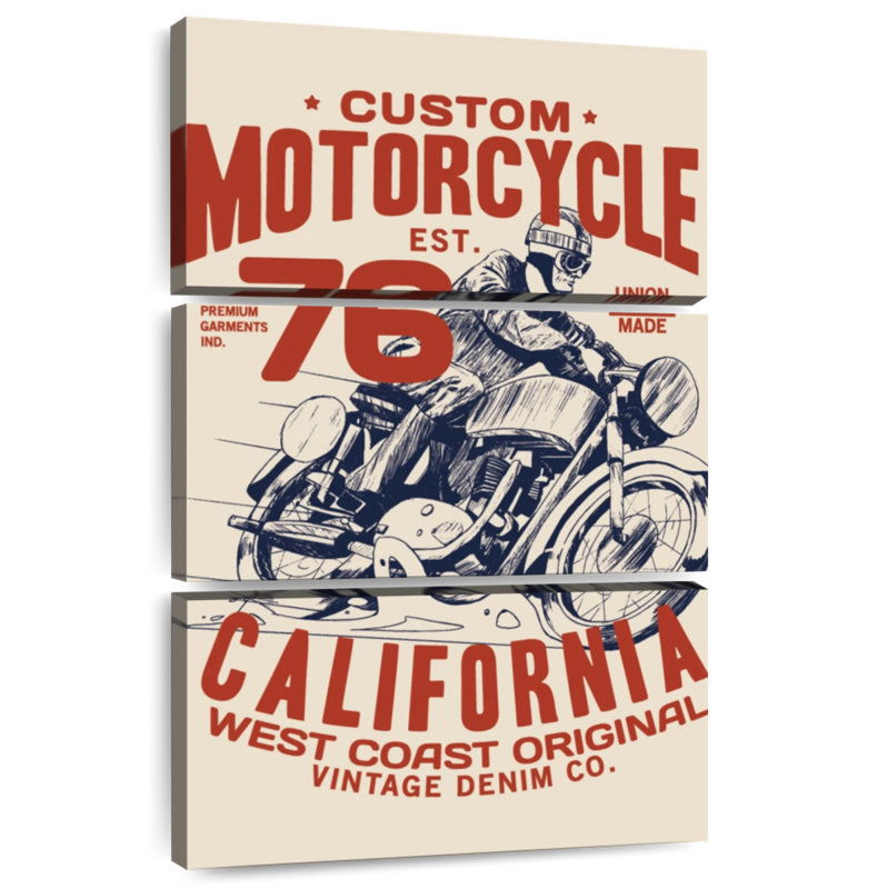 Affiche de moto personnalisée Tergel, H 45 po x l 28 po