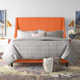 Bernadine Upholstered Wingback Bed