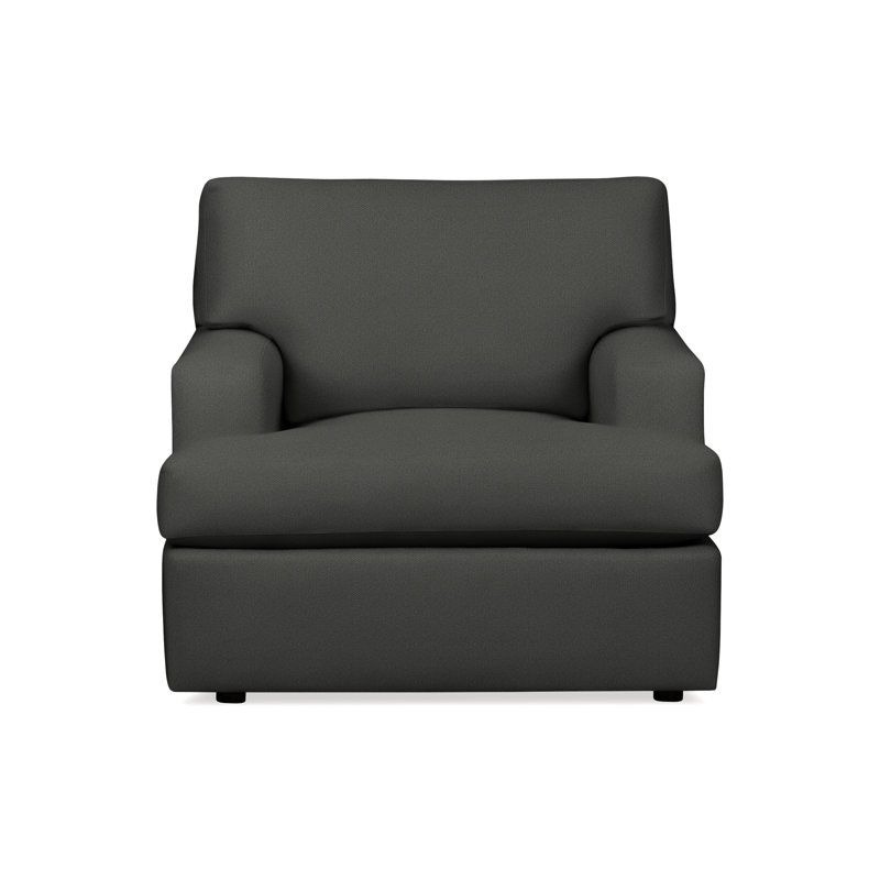 Fauteuil d'appoint Cleo, Tissu bouclé fumée Davis