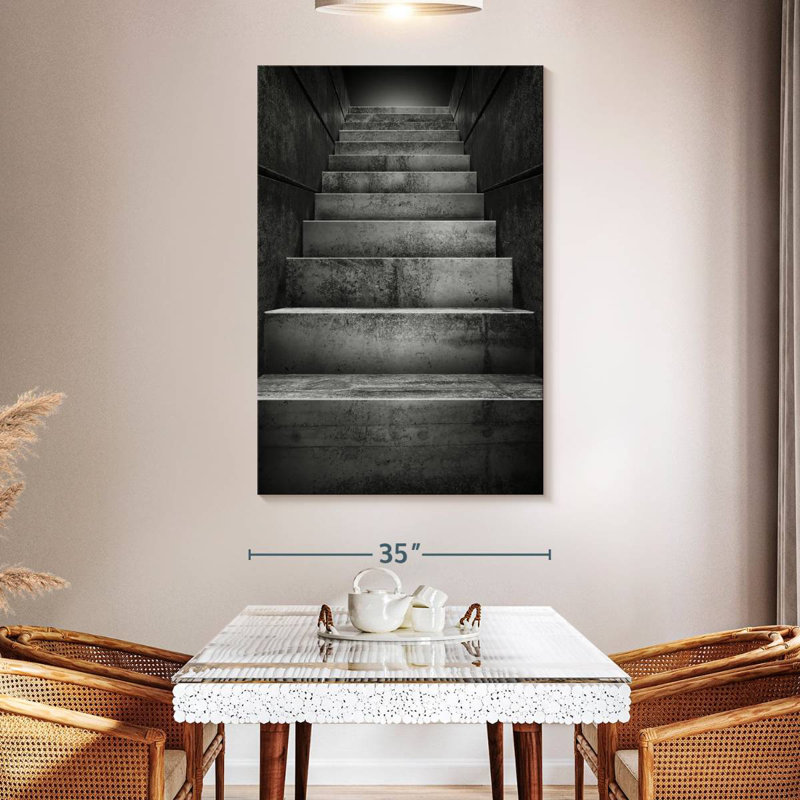 Lilie Dark Stairs, 51" H x 34" W