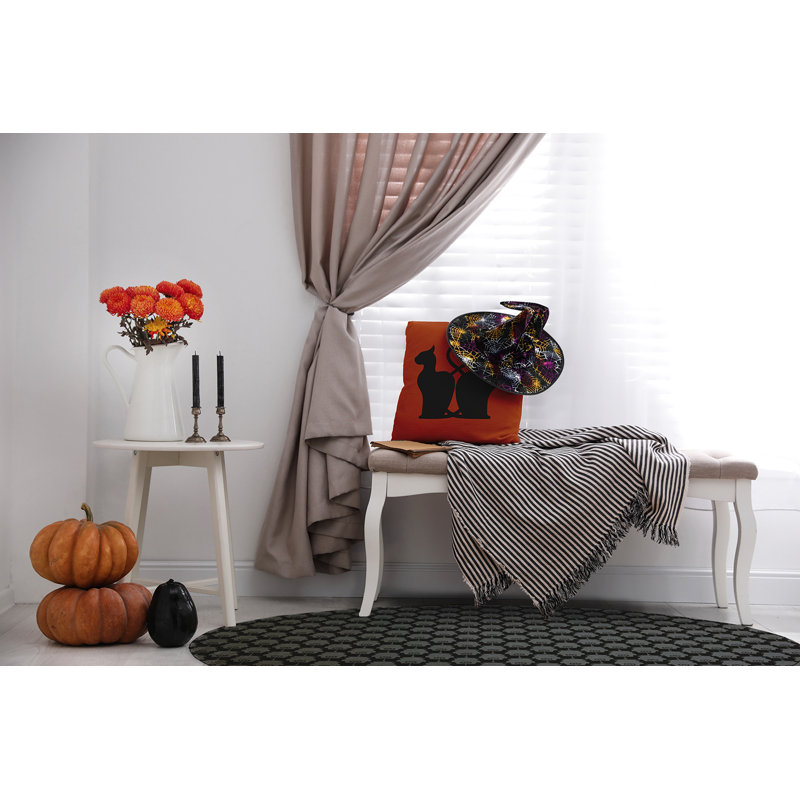 Deangel Chenille Indoor Rug, Round 5'
