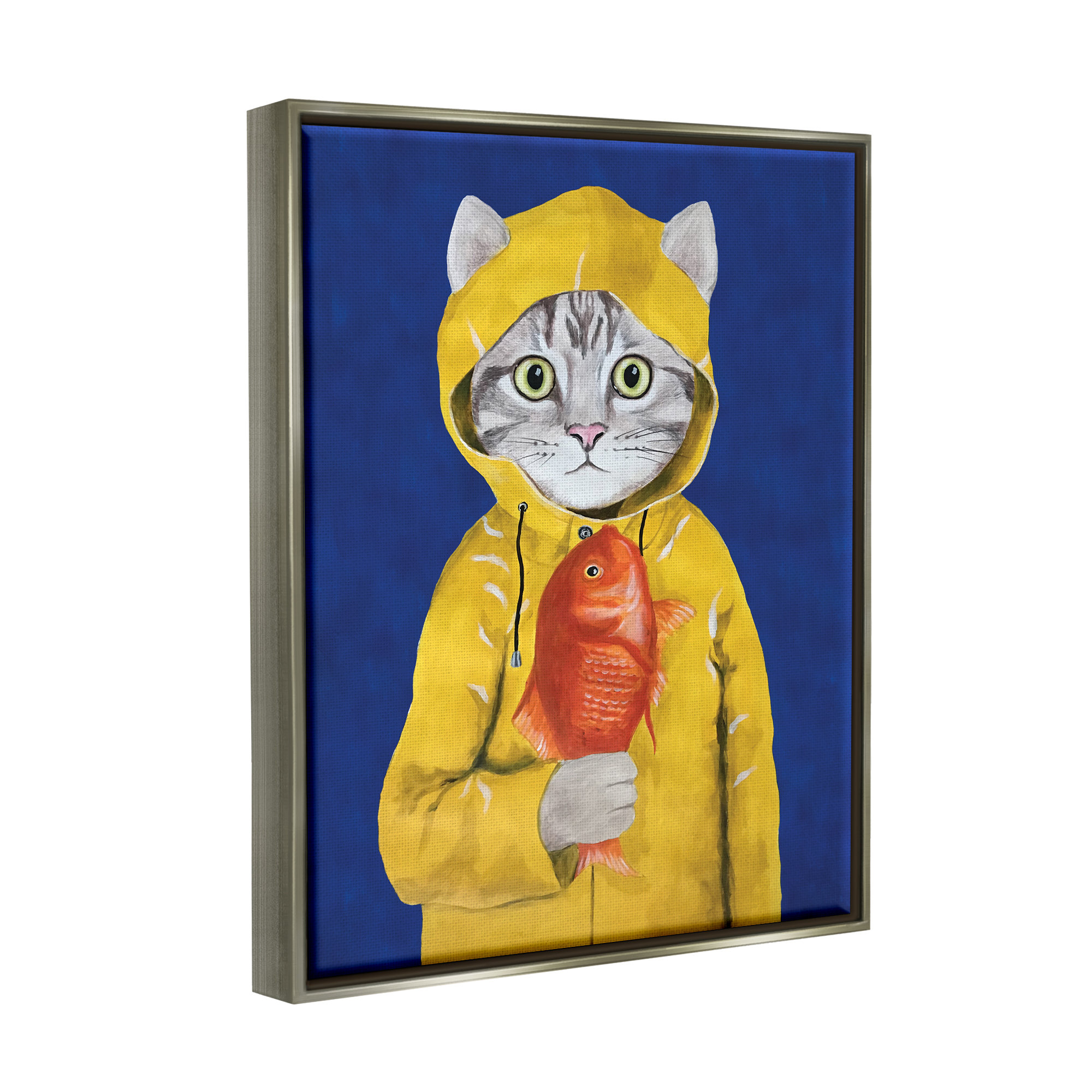 Marmont Hill Playing Cats by Curtis Painting Print on Canvas