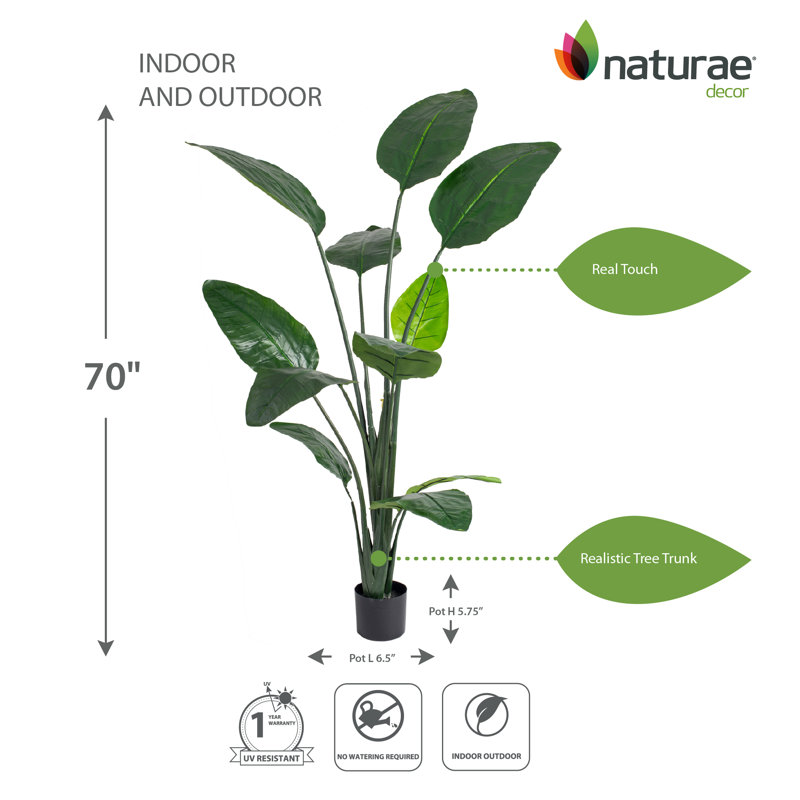 Mangue artificielle en pot, H 70,86 po x l 30 po x P 30 po