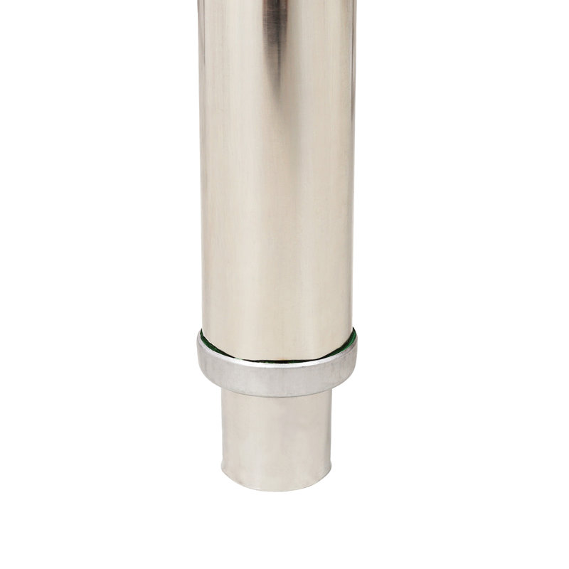 Table de travail en métal robuste 24 po x 30 po avec rouille - Matériau, dosseret pour restaurant Commercial en acier inoxydable avec charge de 440 lb, tablette réglable, surface étirée à fil facile à nettoyer