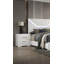 1Pc Nightstand Metal Side Glide 2-Drawers Bedside Table