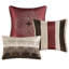 Ensemble de chambre à coucher pour très grand lit 7 pièces - rouge avec broderie et coussins décoratifs