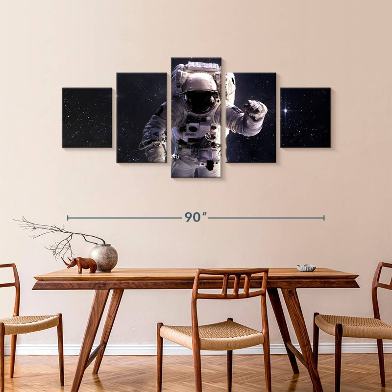 Floating Astronaut, 42" H x 92" W