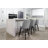 MINCETA Counter Height Bar Stools Set of 2, 26" Swivel Bar Stools with Solid Wood Legs, Farmhouse Upholstered Barstools with Nailhead Trim Design for Kitchen Island, Home Bar, PU Leather, Navy Blue-1099860747