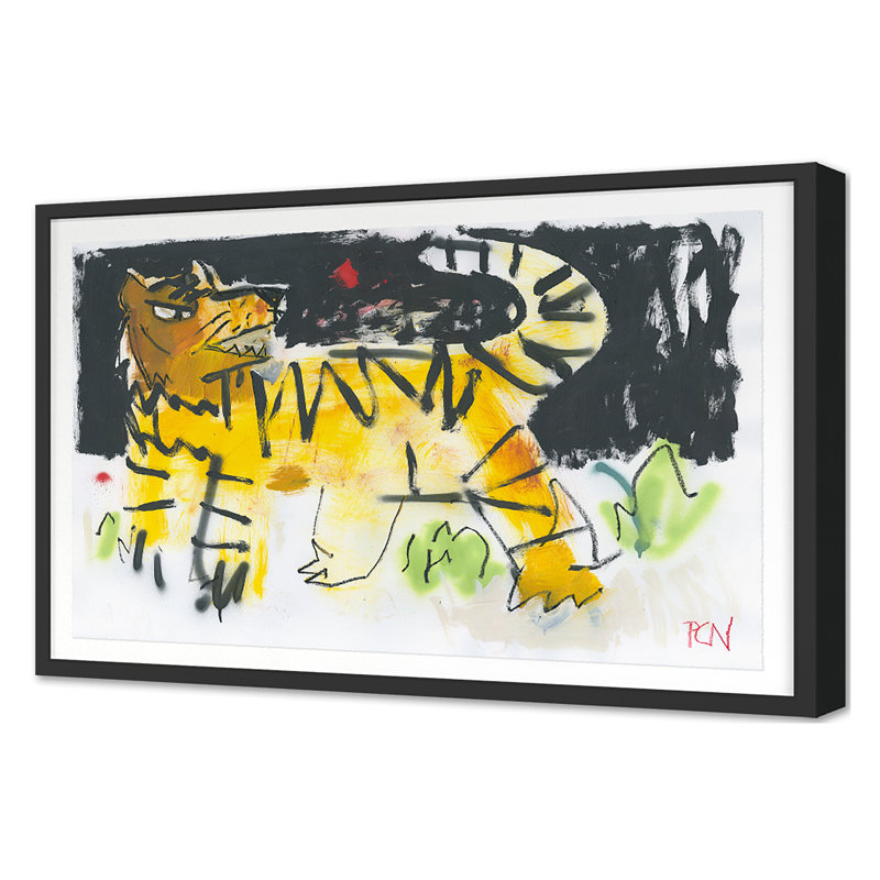 Kool Kats 7 Print by Ngo, PC, Black Single Picture Framed, 24'' H x 35'' W
