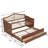 Twin Size 2 Drawers Upholstered Daybed with Trundle-1103428717