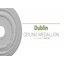 Endurathane Dublin Ceiling Medallion, 17 7/8"OD x 3 5/8"ID x 1 1/4"P (Fits Canopies up to 5 1/8"), Hand-Painted Pot of Cream Finish-27784352