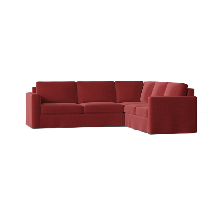 Canapé modulaire de coin large 108 po Bewley, Naturel, Accoudoir à droite (vu de face), Rubis Key