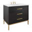 Rift White Oak Three-Drawer Single Bath Vanity-594554521-594554515-595194207