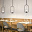 Luminaire suspendu moderne 1 lumière avec verre en forme de fleur pour îlot de cuisine-130807275