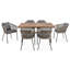 Ensemble repas de patio 7 pièces GO-229296911