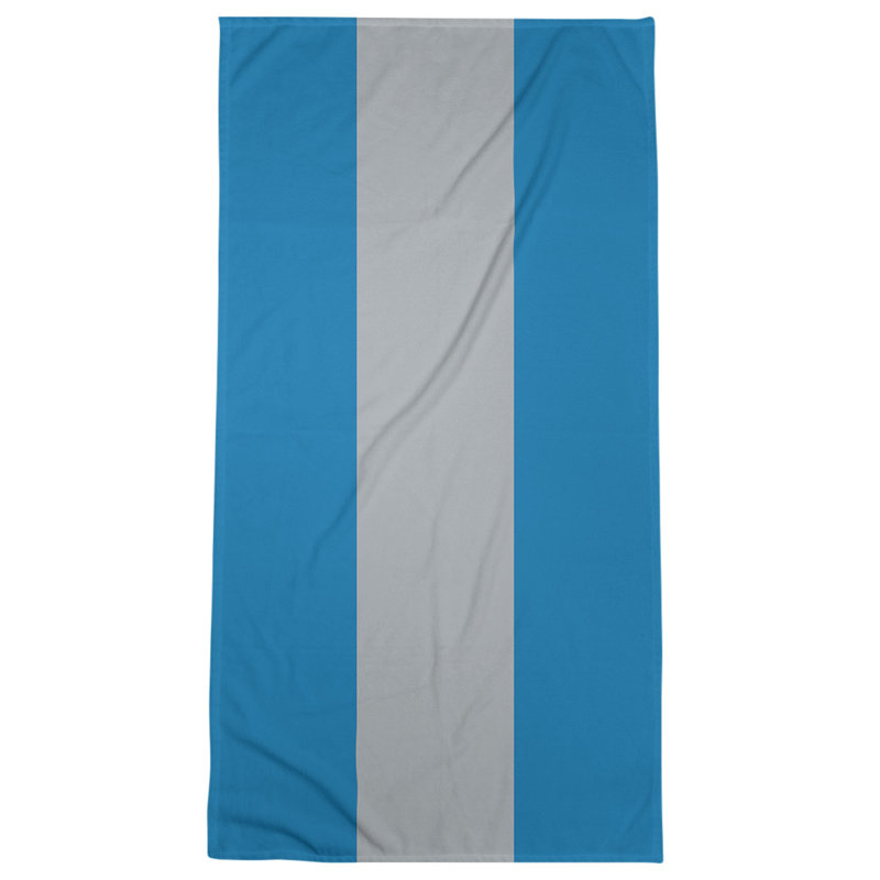 Bath Towel, Blue/Gray