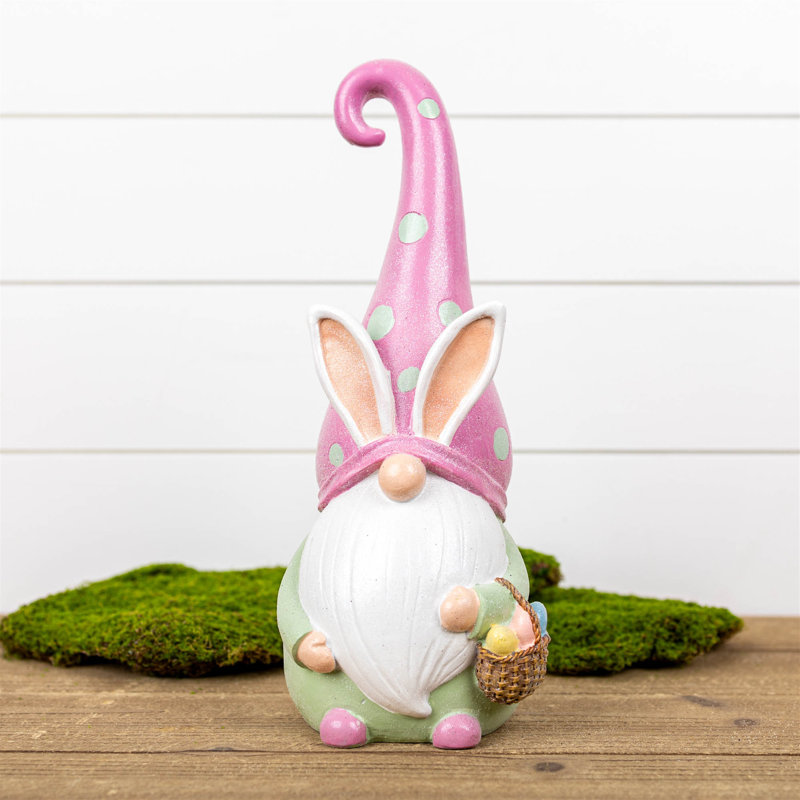 Figurine gnome de Pâques H 13 po