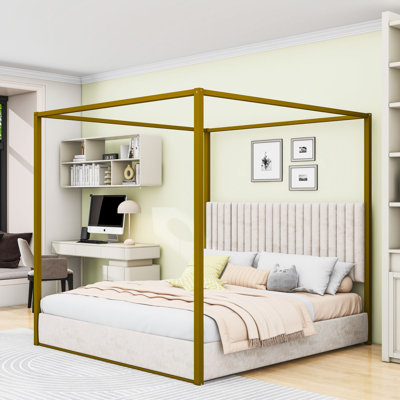 Upholstery Canopy Platform Bed