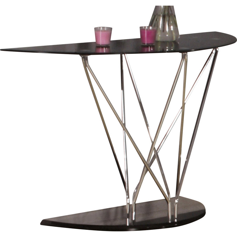 Gabriel 122cm Glass Top Console Table