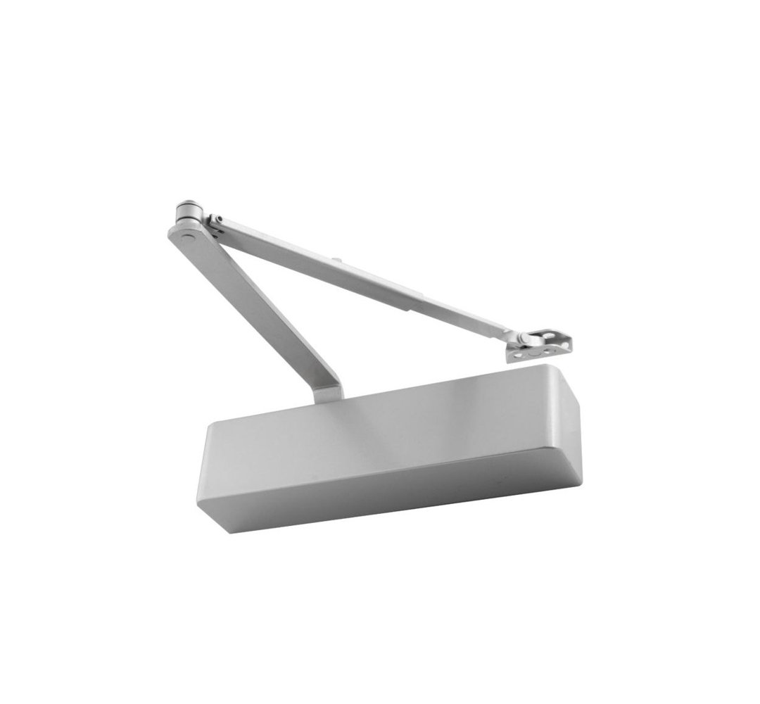 Overhead Door Closer Surface Mounted 101 Series Satin Nickel Fire Rated