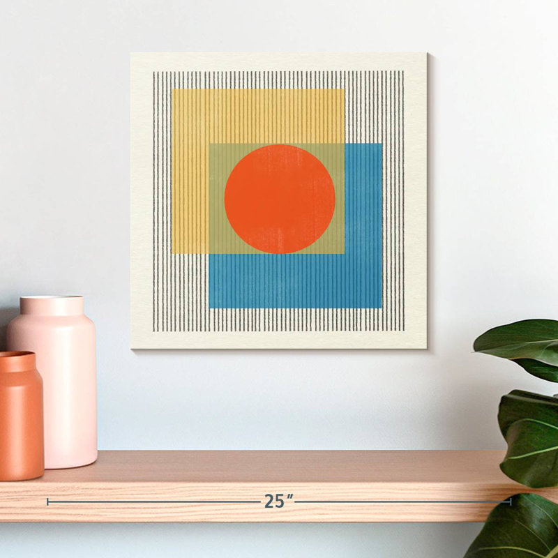 Avery Midcentury Modern Object No 3, 16" H x 16" W