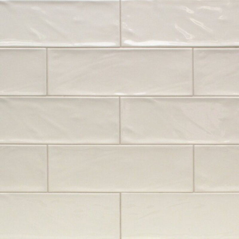 Santa Monica 4x12 Polished Ceramic Subway Tile, Ivory