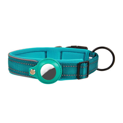 positioning collar FORAirTag, Soft Nylon Dog Collar With FORAirTag Cover,  FORAirtag Dog Collar Accessory For Small Dogs (XL)