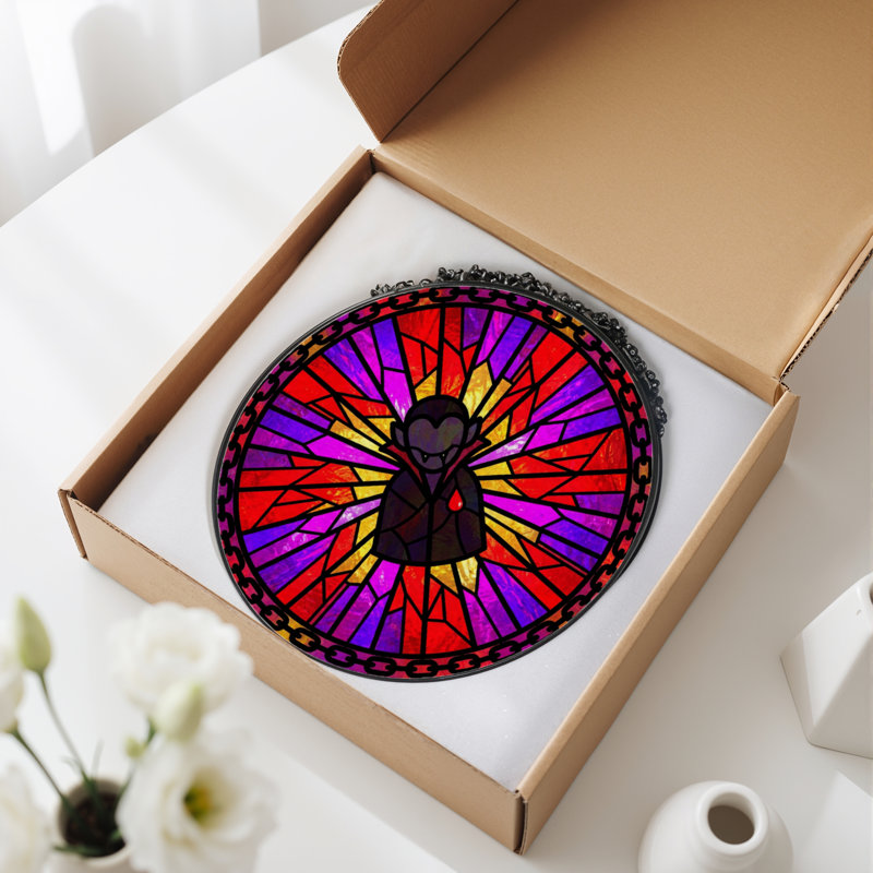 Panneau de vitrail 12 "H Vampire Radiance