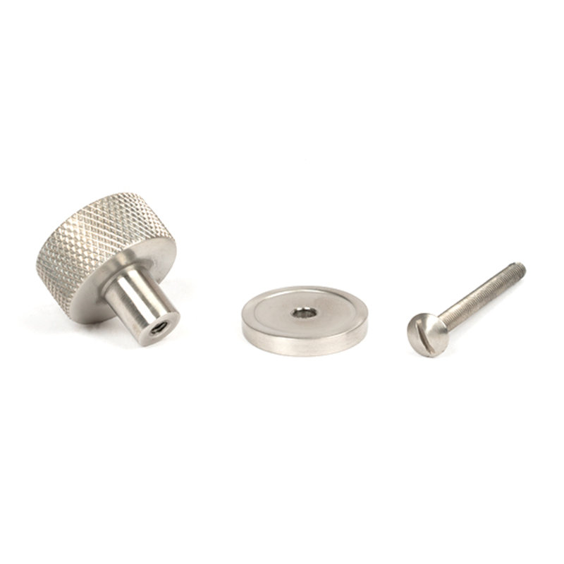 Round Knob, 2.5 cm, Satin Stainless Steel