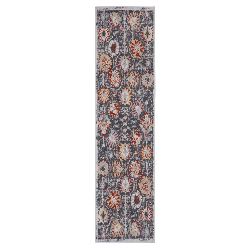 Floral Indoor Rug, Runner 2' x 8'