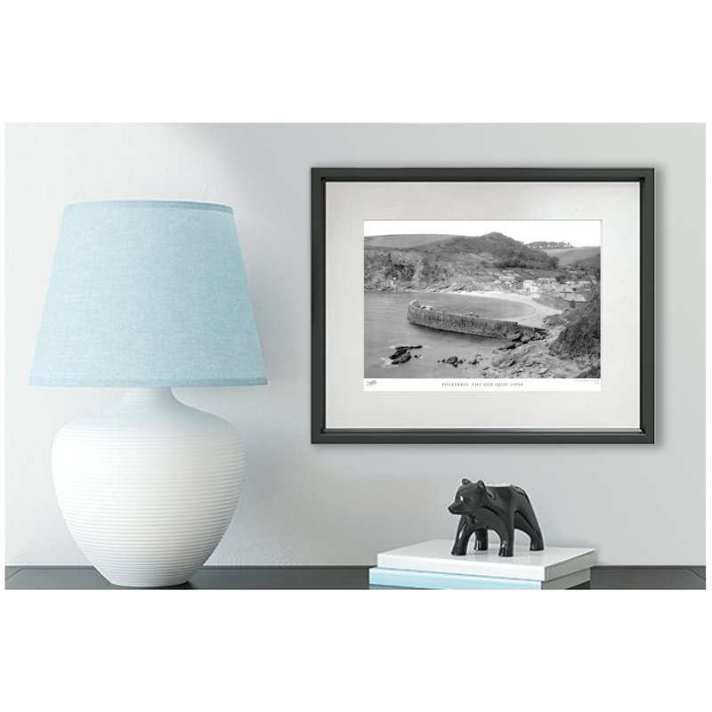Polkerris, The Old Quay C1950 - Single Picture Frame Print, 40cm H x 50cm W x 2.3cm D