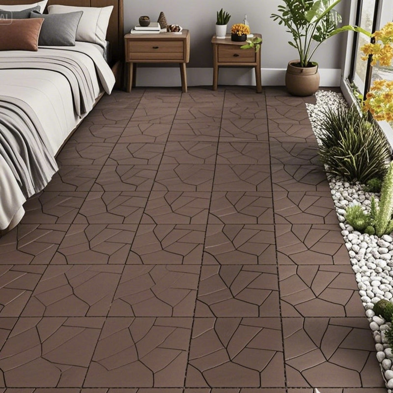Carreaux de patio en polypropylène à installation rapide élégants pour le balcon de la cour de la cour
