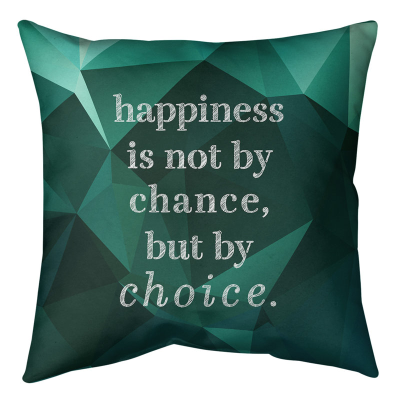 Coussin de sol, 40 po x 40 po, Vert foncé / turquoise
