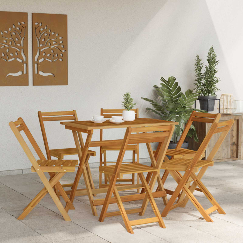 Solid Wood Patio Folding Chair Folding Chair Set