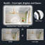 Miroir de salle de bain Hyosvany Matte Black Matel-1996609651