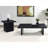 Black Rectangular Engineered Laminate Coffee Table