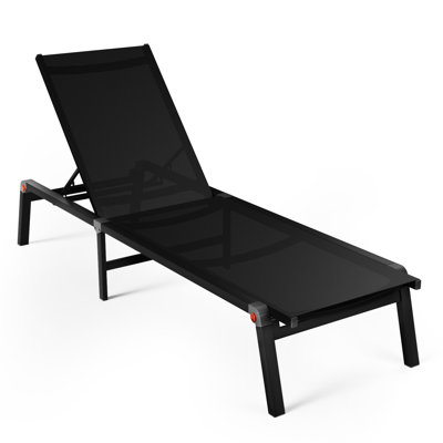Aluminum Folding Outdoor Recliner, Adjustable Beach Lounge Chairs, Lightweight Portable Design for Patio, Camping, or Poolside Relaxation