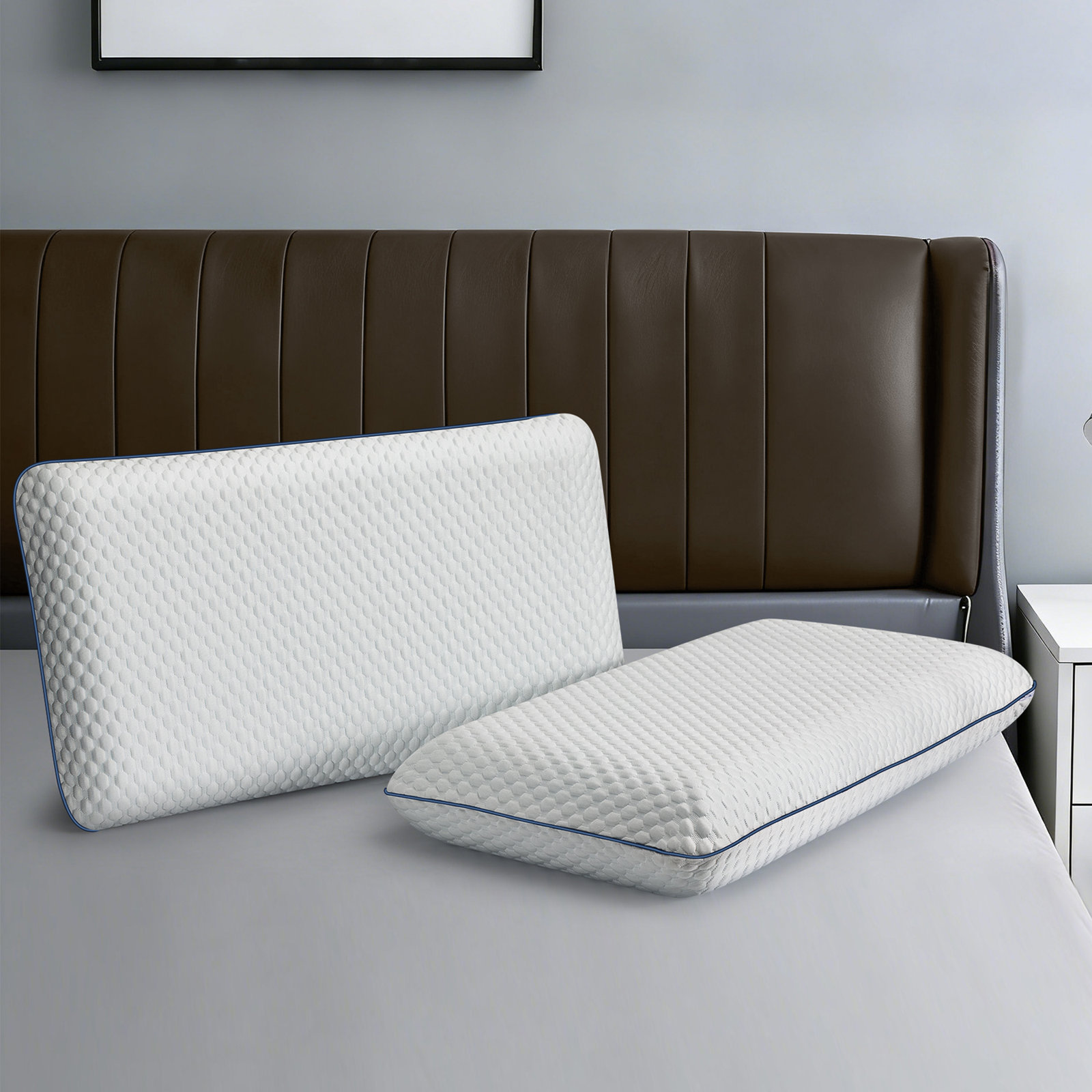 Plush Memory Foam Pillow, King, 2 - Pack, Plush