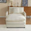 Fauteuil en velours côtelé avec repose-pieds 41,3 po-106754208