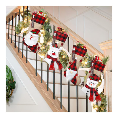 Chaussettes de Noël personnalisées 4 pièces