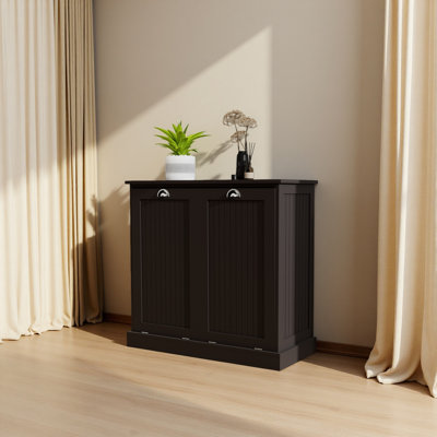 Armoire de trieur de linge inclinable à deux compartiments