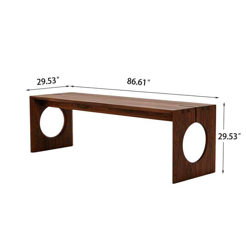 Table à thé 86,61 po Zen, 29.53" H x 86.61" W x 29.53" D