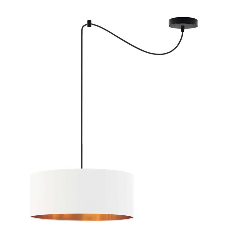 Algernard 1 - Light Single Pendant, White, Black