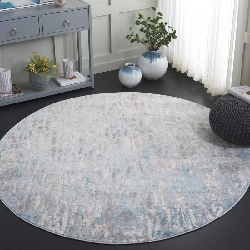 Kukwa Performance Abstract Rug, Round 6'7"