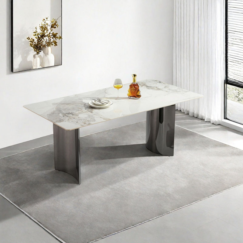 Table de salle à manger Modern, H 29,1 po x L 70,9 po x l 35,4 po