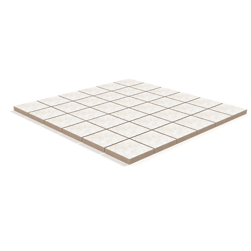 12" x 12" Porcelain Random Mosaic Floor Tile, White