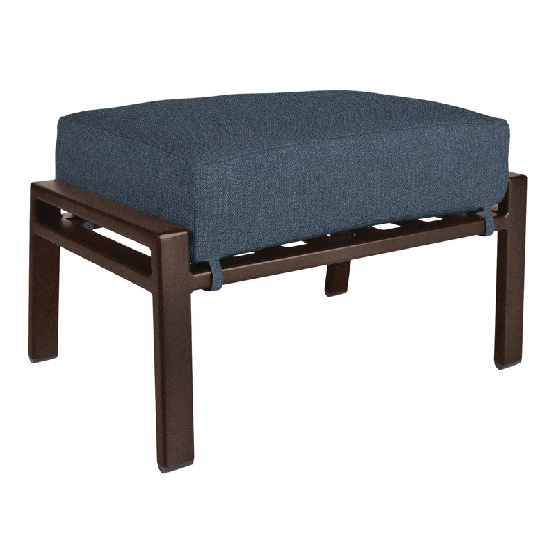 Aris Outdoor Ottoman, Copper Creek, Cast Lagoon