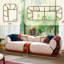 102" W Oversized Modern Curved Upholstered Sofa, 4 Seater Design Boneless Sectional Cloud Couches, Plush Chenille Compressed Lounge Couch With Bohemian Style Pillows For Living Room
