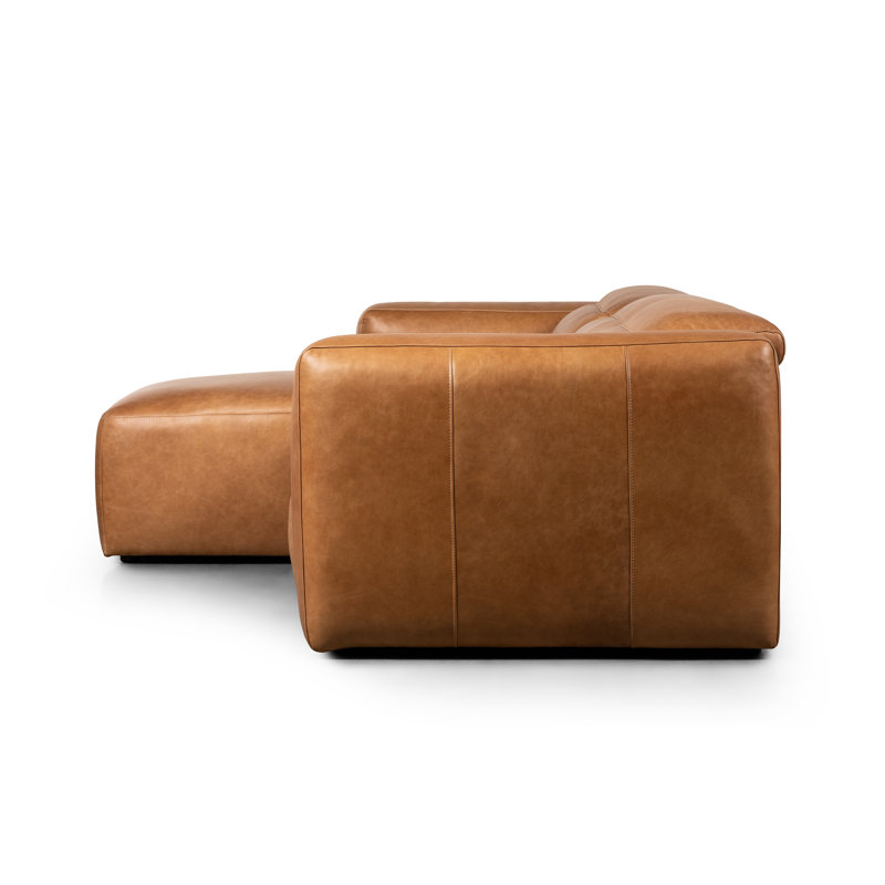 Radley Chaise Sectional, Left Hand Facing, Sonoma Butterscotch Top Grain Leather