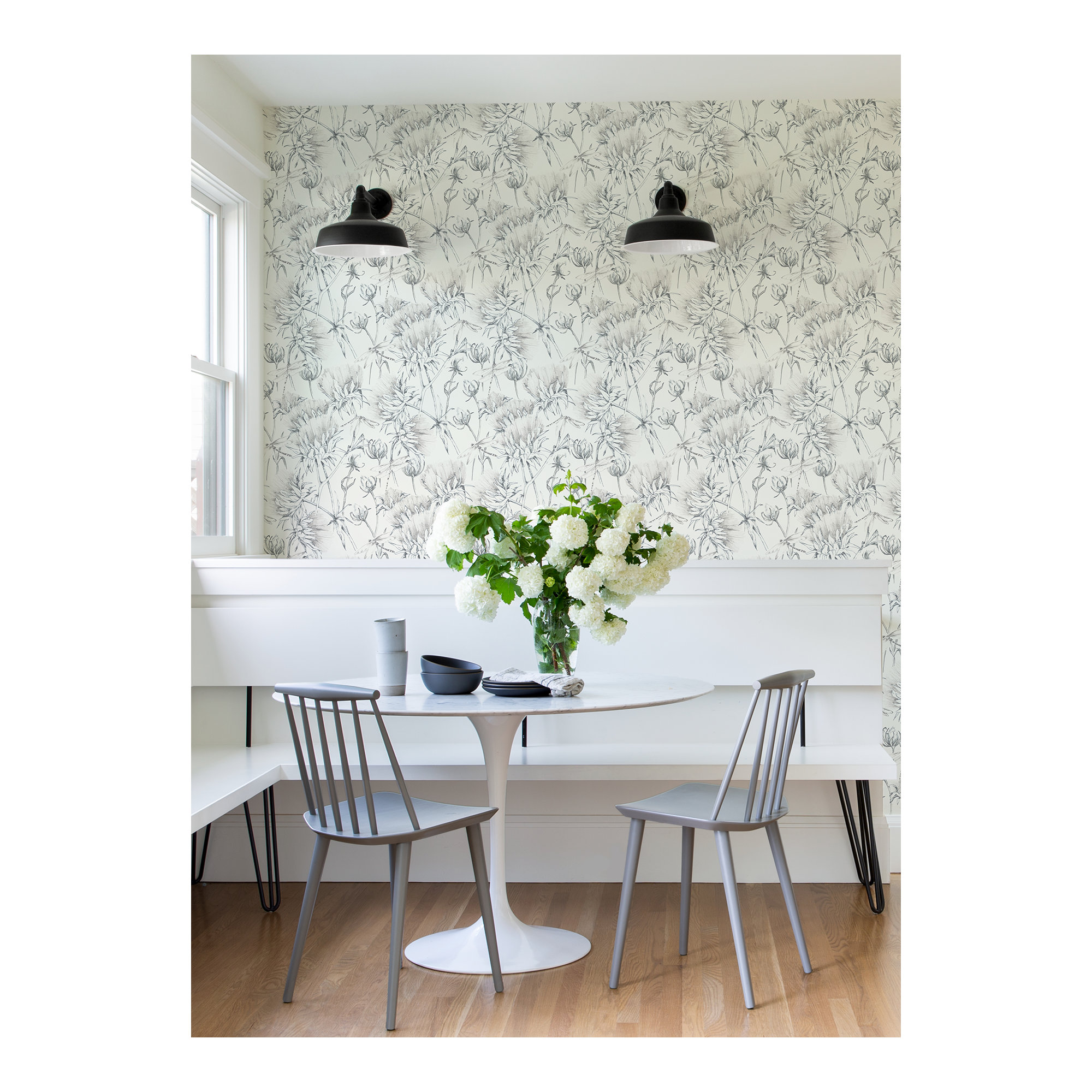 Animal Print Wallpaper, Gray